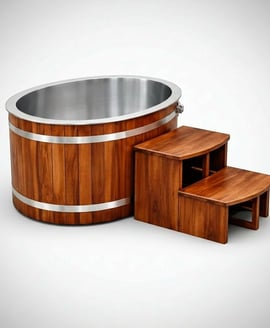 Oval Cedar Ice Bath