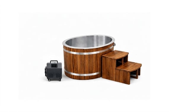 Oval Cedar Ice Bath